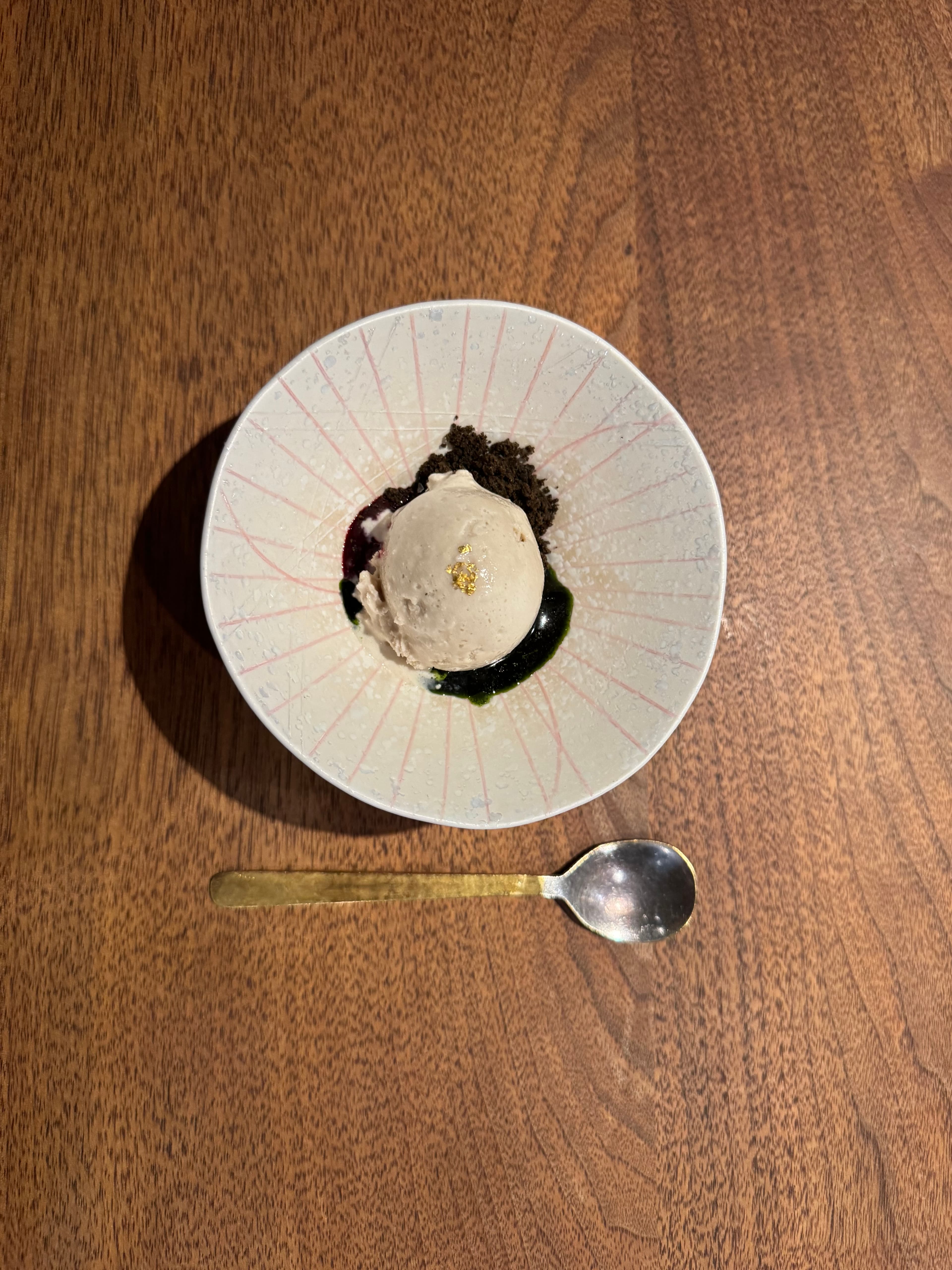 Dessert served at Friends Only in San Francisco